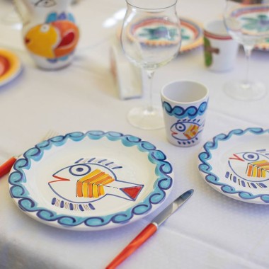 bicchiere realizzato a mano levante ceramiche siciliane artigianali de simone bicchiere realizzato a mano levante ceramiche siciliane artigianali de simone